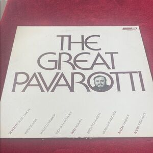 The Great Pavarotti Vinyl Record -‎ White Cover